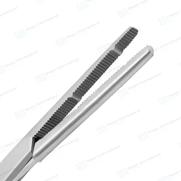 Heaney Hysterectomy Forceps 8.25″ Double Tooth Straight Jaws - surgical instruments manufactured by Waqar International, Sialkot - view 2