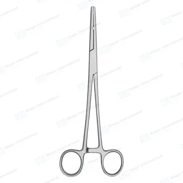 Heaney-Ballentine Hysterectomy Forcep 8.5″ Straight Longitudinal Serrated Double Tooth - surgical instruments manufactured by Waqar International, Sialkot - view 7