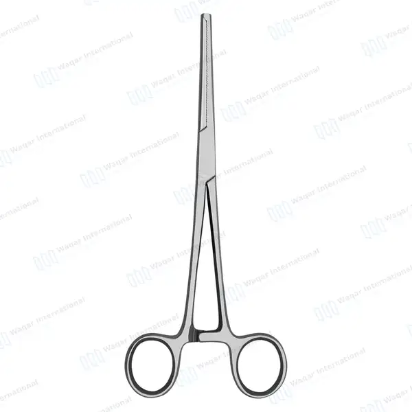 Rochester-Ochsner Forceps 7.25″ Straight 1×2 Teeth Serrated Jaws - surgical instruments manufactured by Waqar International, Sialkot - view 7
