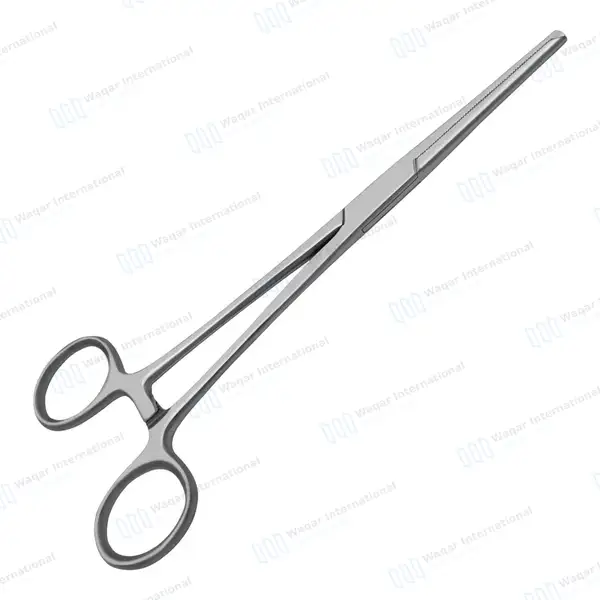 Rochester-Ochsner Forceps 8″ Straight 1×2 Teeth Serrated Jaws - surgical instruments manufactured by Waqar International, Sialkot - view 6
