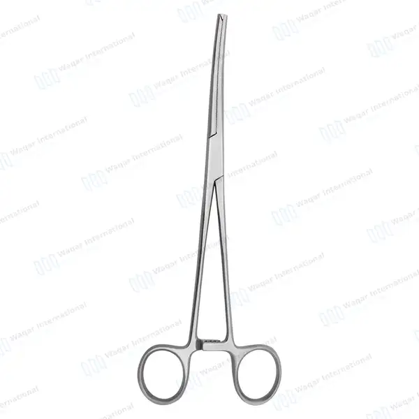 Rochester-Ochsner Forceps 8″ Curved 1×2 Teeth Serrated Jaws - surgical instruments manufactured by Waqar International, Sialkot - view 7