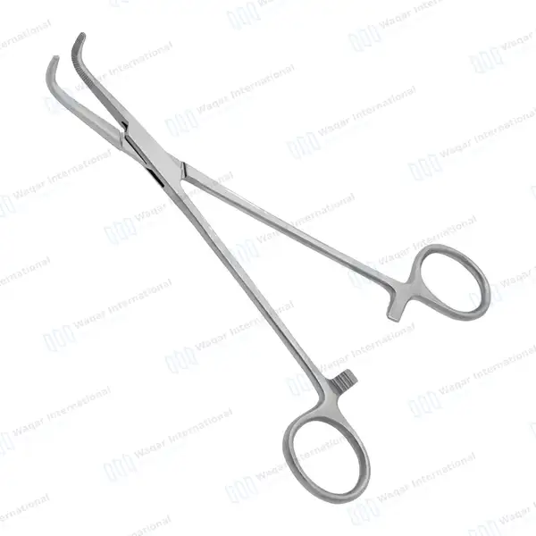 Baby Mixter Forceps 5.25″ (13cm) Curved Serrated Jaws - surgical instruments manufactured by Waqar International, Sialkot - view 5