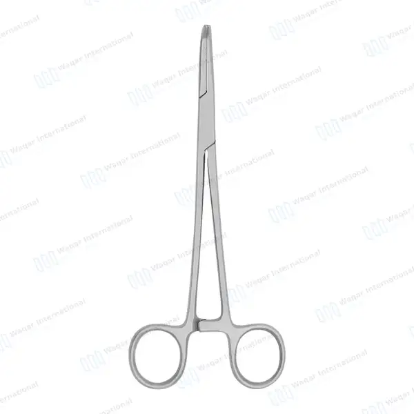 Baby Mixter Forceps 5.25″ (13cm) Curved Serrated Jaws - surgical instruments manufactured by Waqar International, Sialkot - view 6