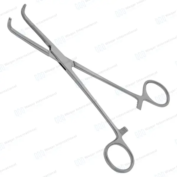 Mixter Forceps 11″ (27.9cm) Right Angled Longitudinal Serration Jaws - surgical instruments manufactured by Waqar International, Sialkot - view 5