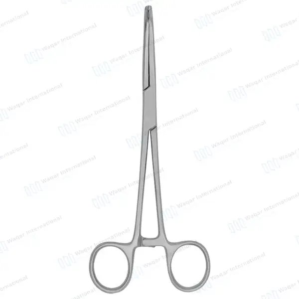 Mixter Forceps 11″ (27.9cm) Right Angled Longitudinal Serration Jaws - surgical instruments manufactured by Waqar International, Sialkot - view 6