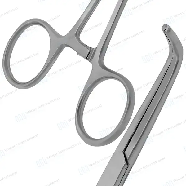 Mixter Forceps 11″ (27.9cm) Right Angled Longitudinal Serration Jaws - surgical instruments manufactured by Waqar International, Sialkot - view 8