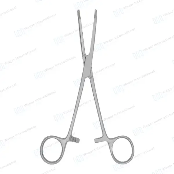 Mixter Forceps 9″ (22.9cm) Right Angled Longitudinal Serration Jaws - surgical instruments manufactured by Waqar International, Sialkot - view 5