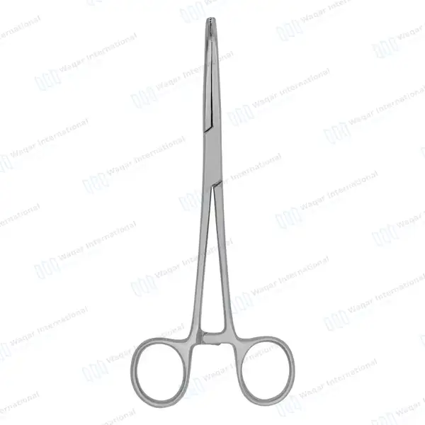 Mixter Forceps 9″ (22.9cm) Right Angled Longitudinal Serration Jaws - surgical instruments manufactured by Waqar International, Sialkot - view 6