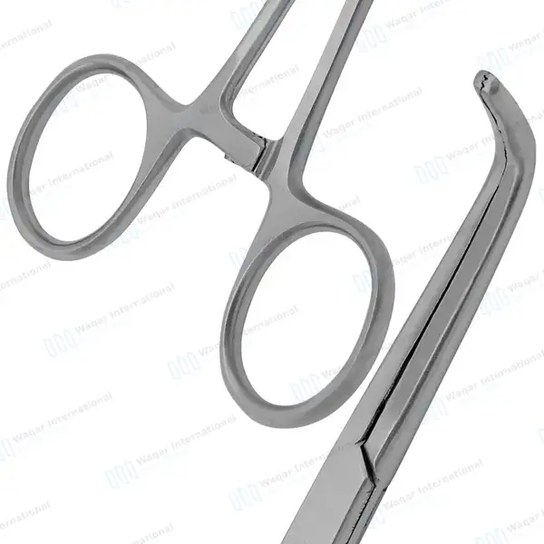 Mixter Forceps 9″ (22.9cm) Right Angled Longitudinal Serration Jaws - surgical instruments manufactured by Waqar International, Sialkot - view 7