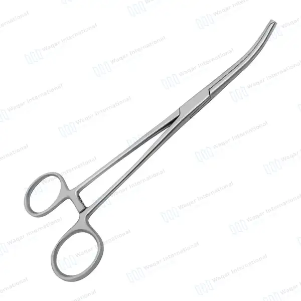 Rochester-Ochsner Forceps 5.5″ Curved 1×2 Teeth Serrated Jaws - surgical instruments manufactured by Waqar International, Sialkot - view 6