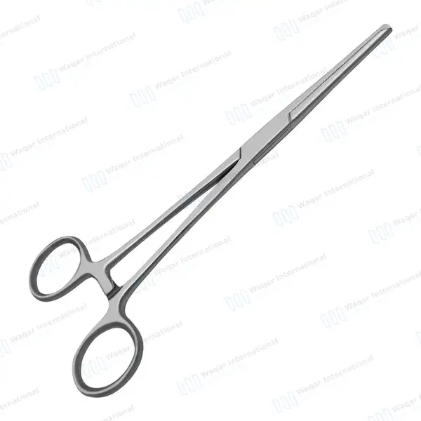 Rochester-Ochsner Forceps 6.25″ Straight 1×2 Teeth Serrated Jaws - surgical instruments manufactured by Waqar International, Sialkot - view 6
