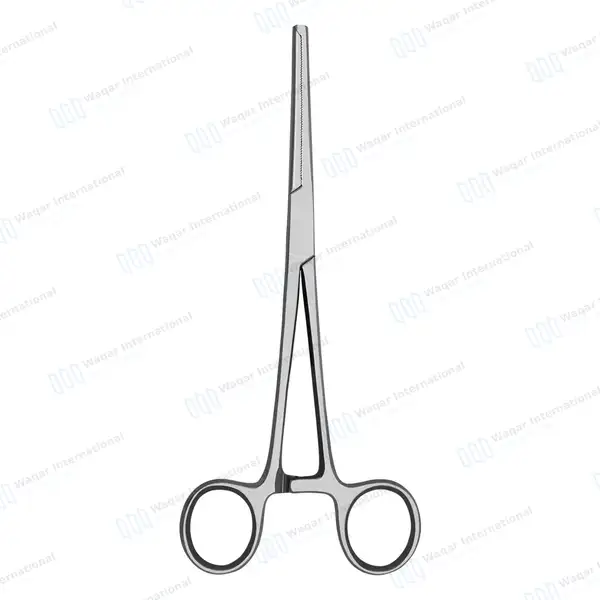 Rochester-Ochsner Forceps 6.25″ Straight 1×2 Teeth Serrated Jaws - surgical instruments manufactured by Waqar International, Sialkot - view 7