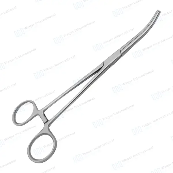 Rochester-Ochsner Forceps 6.25″ Curved 1×2 Teeth Serrated Jaws - surgical instruments manufactured by Waqar International, Sialkot - view 5