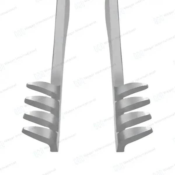 Automatic Skin Retractor 4″ Sharp 4×4 Prongs - surgical instruments manufactured by Waqar International, Sialkot - view 2