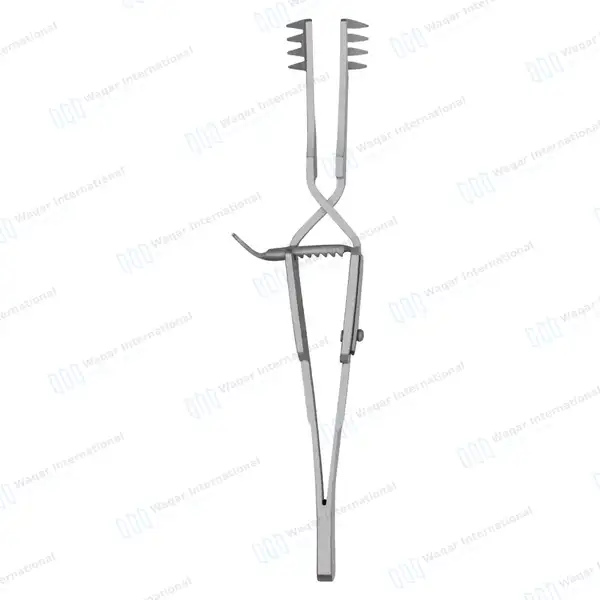 Automatic Skin Retractor 4″ Sharp 4×4 Prongs - surgical instruments manufactured by Waqar International, Sialkot - view 7