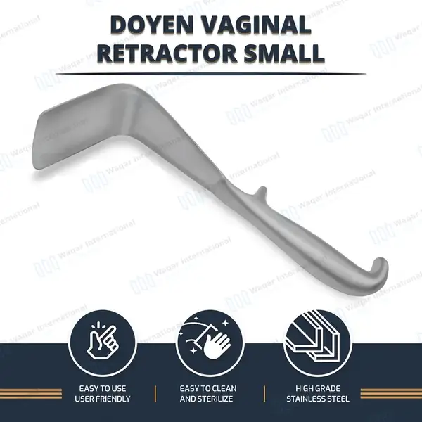Doyen Vaginal Retractor 9″ Small Blade 1.75″ x 2.5″ - surgical instruments manufactured by Waqar International, Sialkot - view 8