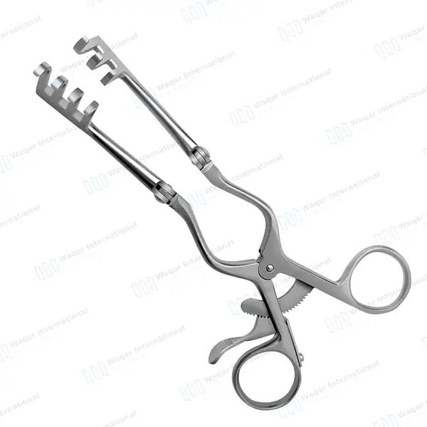Beckman Weitlaner Retractor 6.5″ 3×4 Blunt Prong Hinged Blade - surgical instruments manufactured by Waqar International, Sialkot - view 5