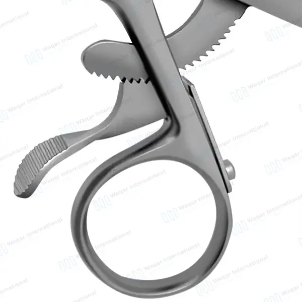 Beckman Weitlaner Retractor 6.5″ 3×4 Blunt Prong Hinged Blade - surgical instruments manufactured by Waqar International, Sialkot - view 8