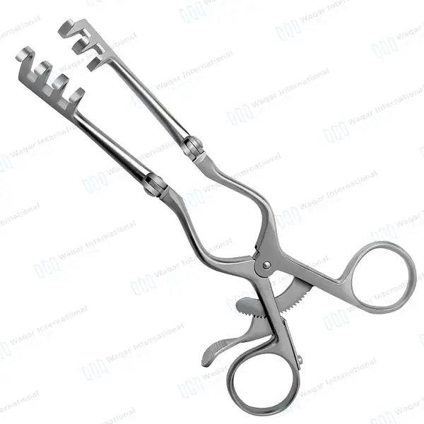 Beckman Weitlaner Retractor 9″ 3×4 Blunt Prong Hinged Blade - surgical instruments manufactured by Waqar International, Sialkot - view 5