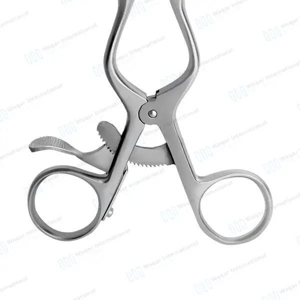 Beckman Weitlaner Retractor 5.5″ 3×4 Sharp Prong Hinged Blade - surgical instruments manufactured by Waqar International, Sialkot - view 8