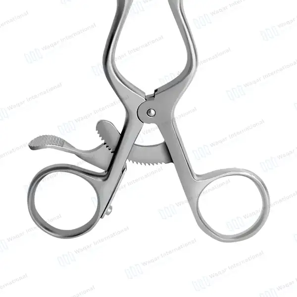 Beckman Weitlaner Retractor 6.5″ 3×4 Sharp Prong Hinged Blade - surgical instruments manufactured by Waqar International, Sialkot - view 8