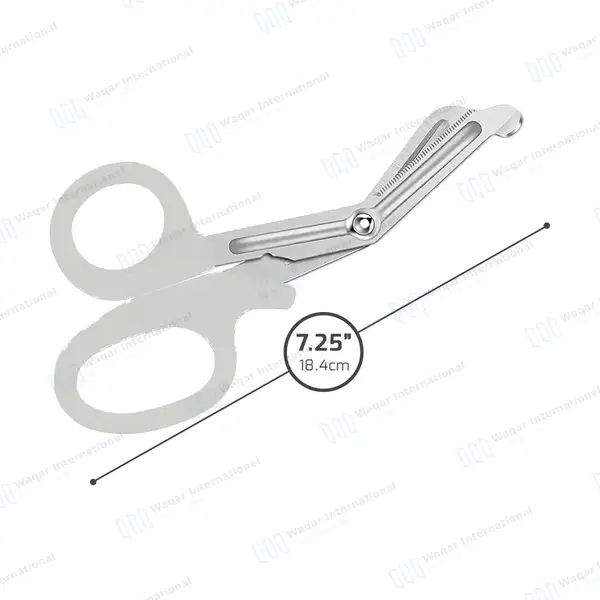 EMT Trauma Shears 7.25″ Blunt Tip Sand Color Handle - surgical instruments manufactured by Waqar International, Sialkot - view 3