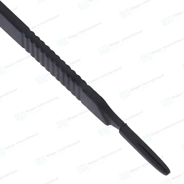 Black Scalpel Blade Handle #3 - surgical instruments manufactured by Waqar International, Sialkot - view 5