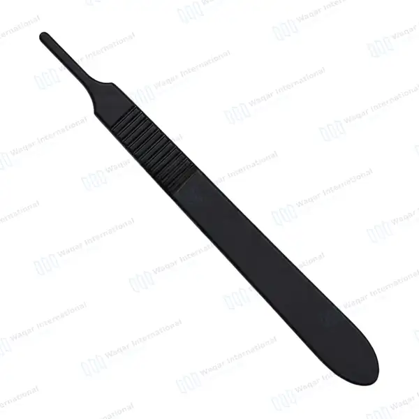 Black Scalpel Blade Handle #3 - surgical instruments manufactured by Waqar International, Sialkot - view 7