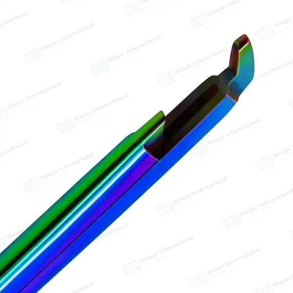 Rainbow Kerrison Rongeur 7″ Shaft 40° Up Thin Footplate 1mm Bite - surgical instruments manufactured by Waqar International, Sialkot - view 2