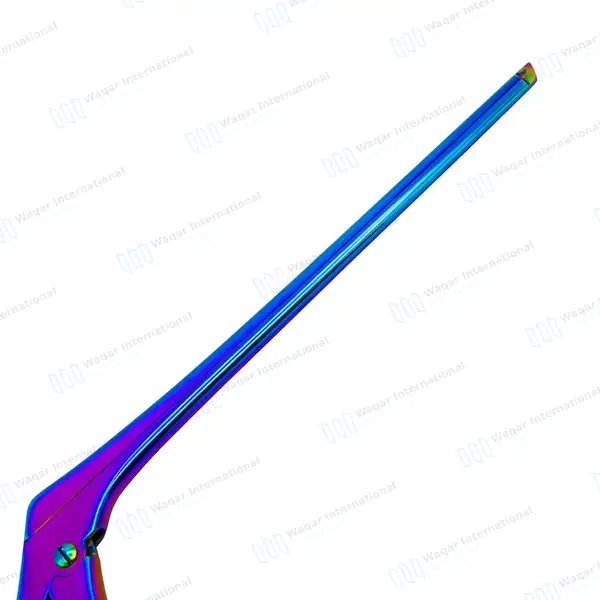 Rainbow Kerrison Rongeur 7″ Shaft 40° Up Thin Footplate 1mm Bite - surgical instruments manufactured by Waqar International, Sialkot - view 5