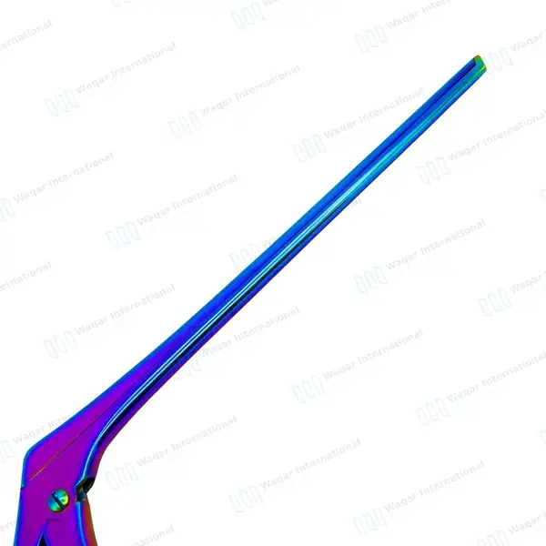 Rainbow Kerrison Rongeur 7″ Shaft 40° Up Thin Footplate 2mm Bite - surgical instruments manufactured by Waqar International, Sialkot - view 5