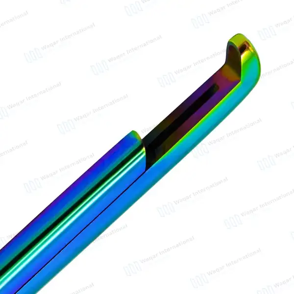 Rainbow Kerrison Rongeur 7″ Shaft 40° Up Thin Footplate 3mm Bite - surgical instruments manufactured by Waqar International, Sialkot - view 2