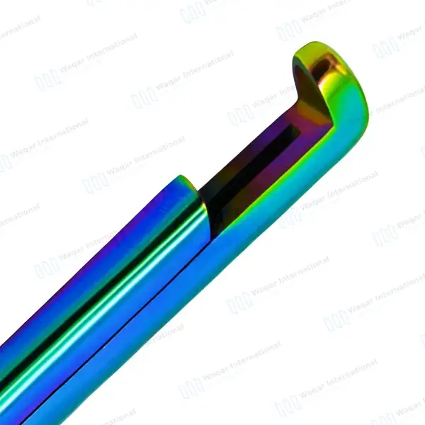 Rainbow Kerrison Rongeur 7″ Shaft 40° Up Thin Footplate 5mm Bite - surgical instruments manufactured by Waqar International, Sialkot - view 2