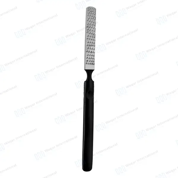Foot File and Rasp 7″ Double Sided Callus Remover Black Handle - surgical instruments manufactured by Waqar International, Sialkot - view 5