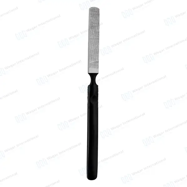 Foot File and Rasp 7″ Double Sided Callus Remover Black Handle - surgical instruments manufactured by Waqar International, Sialkot - view 7