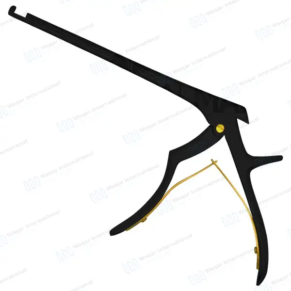 Kerrison Rongeur Black 7″ Shaft 90 Degree Up 4mm Bite - surgical instruments manufactured by Waqar International, Sialkot - view 7
