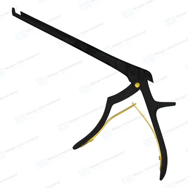 Kerrison Rongeur Black 7″ Shaft 45 Degree Up 4mm Bite - surgical instruments manufactured by Waqar International, Sialkot - view 7