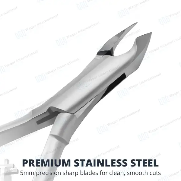 Cuticle Nipper 4.5″ Double Spring with Back Safety Lock - surgical instruments manufactured by Waqar International, Sialkot - view 5