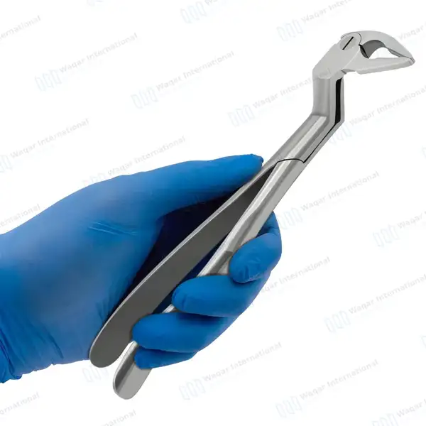 Micro Extracting Forceps #133L Left Angled Tapered Tips - surgical instruments manufactured by Waqar International, Sialkot - view 7