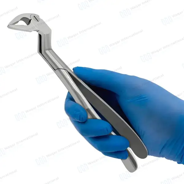 Micro Extracting Forceps #133R Right Angled Tapered Tips - surgical instruments manufactured by Waqar International, Sialkot - view 7