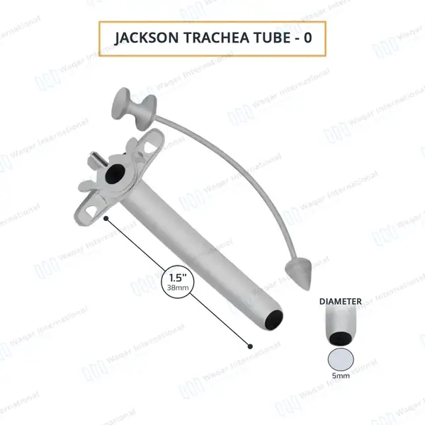 Jackson Trachea Tube Size #0 (O.D. 5mm) - surgical instruments manufactured by Waqar International, Sialkot - view 3