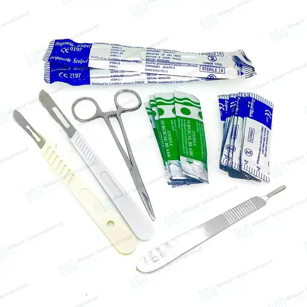 28 Pcs Dermaplaning Cleaning Kit Disposable Scalpel Blades #22, 10 and 11 with Handle - surgical instruments manufactured by Waqar International, Sialkot - view 3