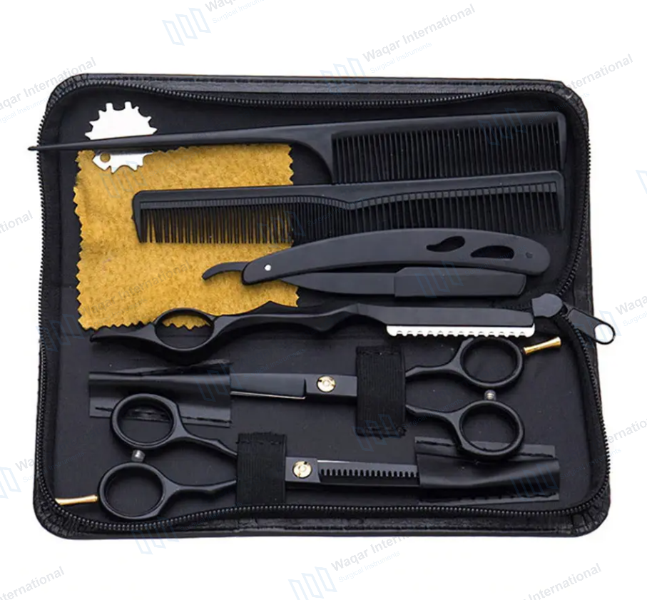 Hair Cutting Scissors Kits 25 Sets — surgical instruments manufactured by Waqar International, Sialkot