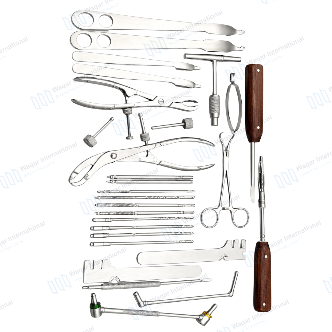 High Precision 30 Pcs Small Fragment Instrument Set Cortical — surgical instruments manufactured by Waqar International, Sialkot