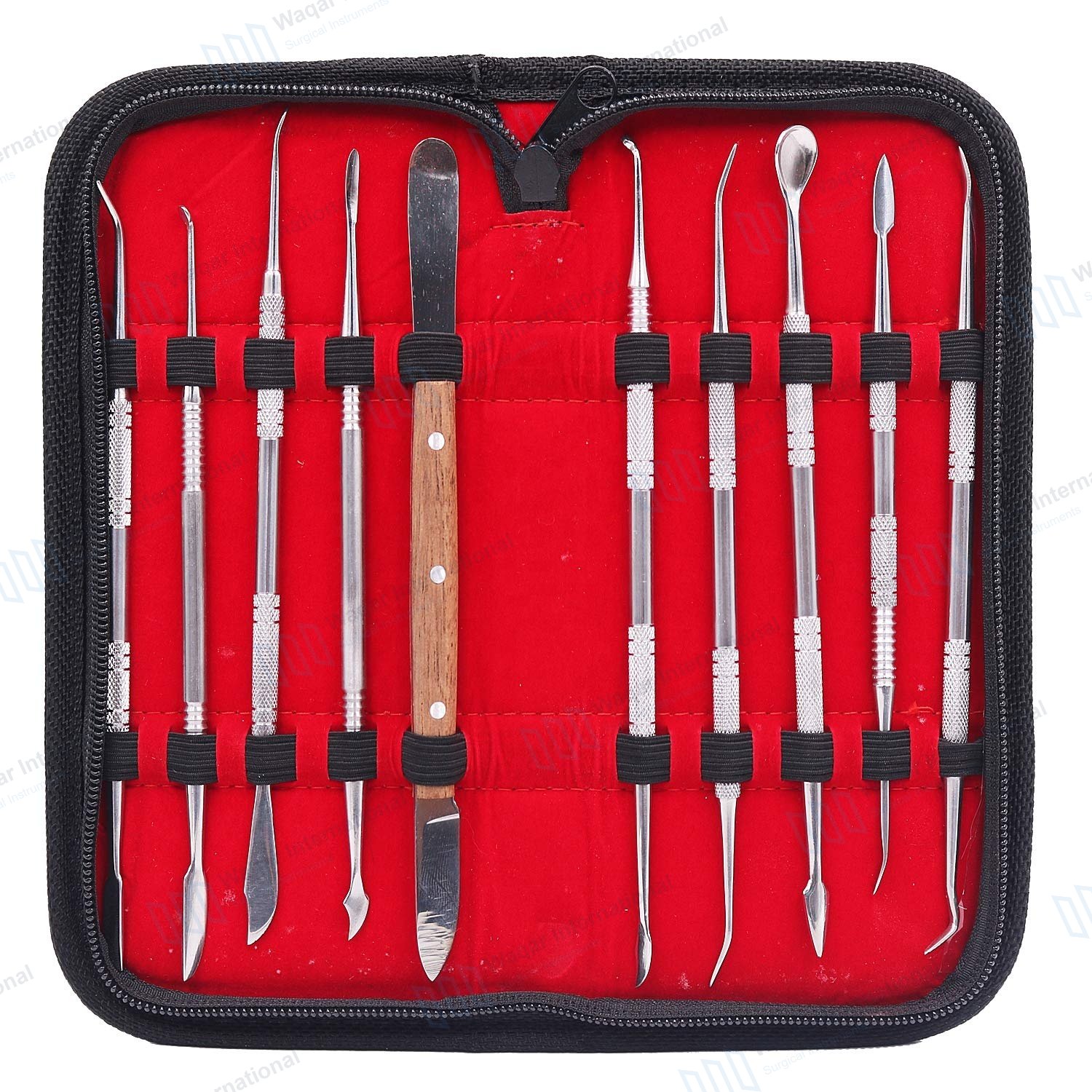 10pcs Dental Lab Hand Tools Set — surgical instruments manufactured by Waqar International, Sialkot