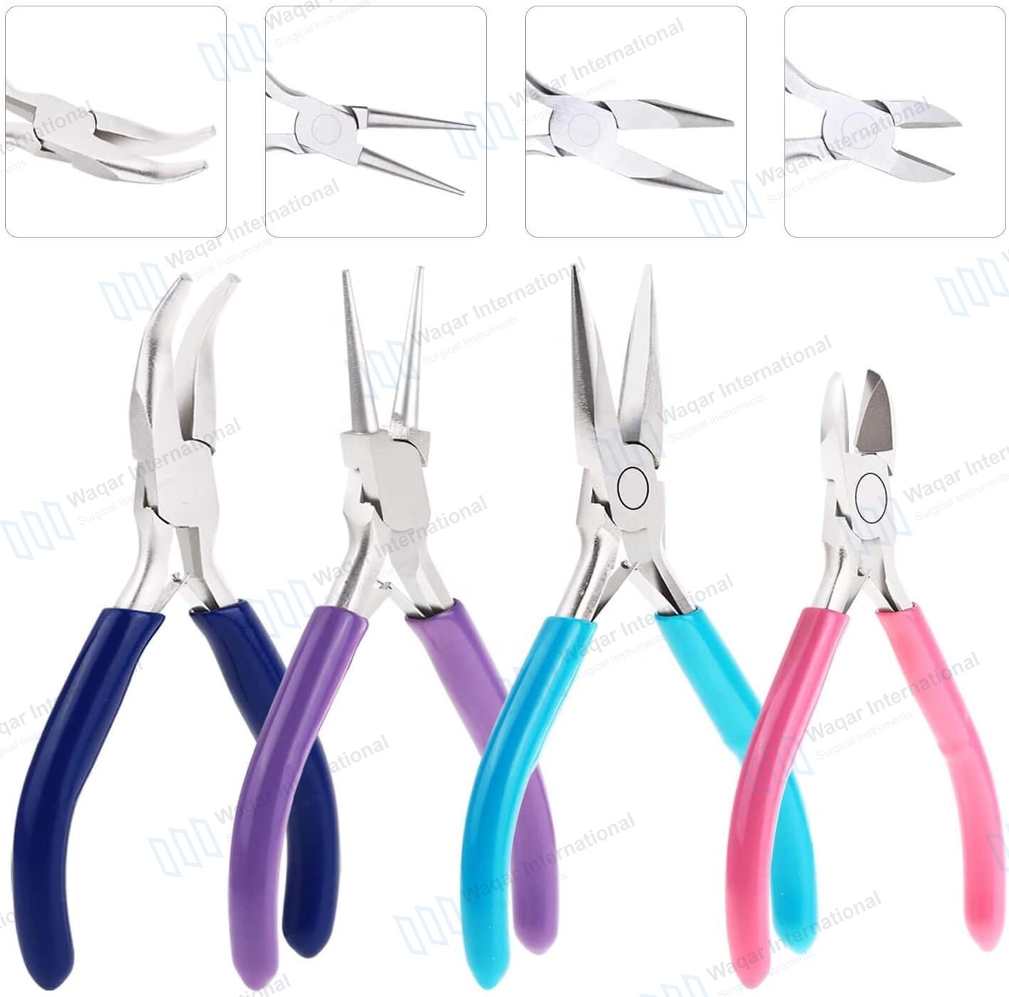 Jewelry Nose Plier Stainless Steel Precision Pliers — surgical instruments manufactured by Waqar International, Sialkot