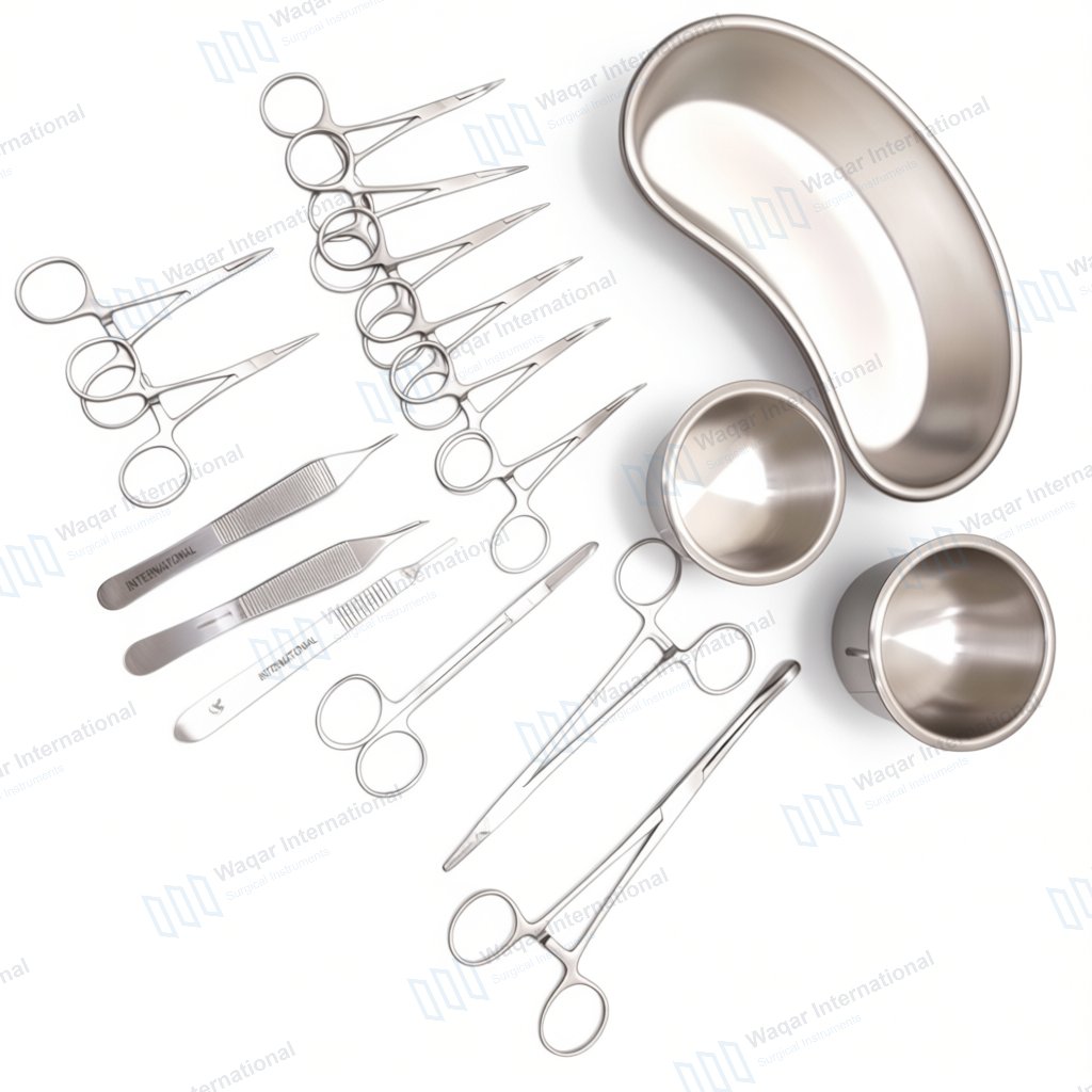 Circumcision Set Stainless Steel Surgical Instruments — surgical instruments manufactured by Waqar International, Sialkot