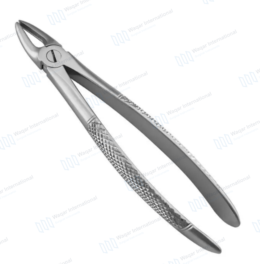 Stainless Steel Pediatric Dental Forceps Ergonomic Grip — surgical instruments manufactured by Waqar International, Sialkot