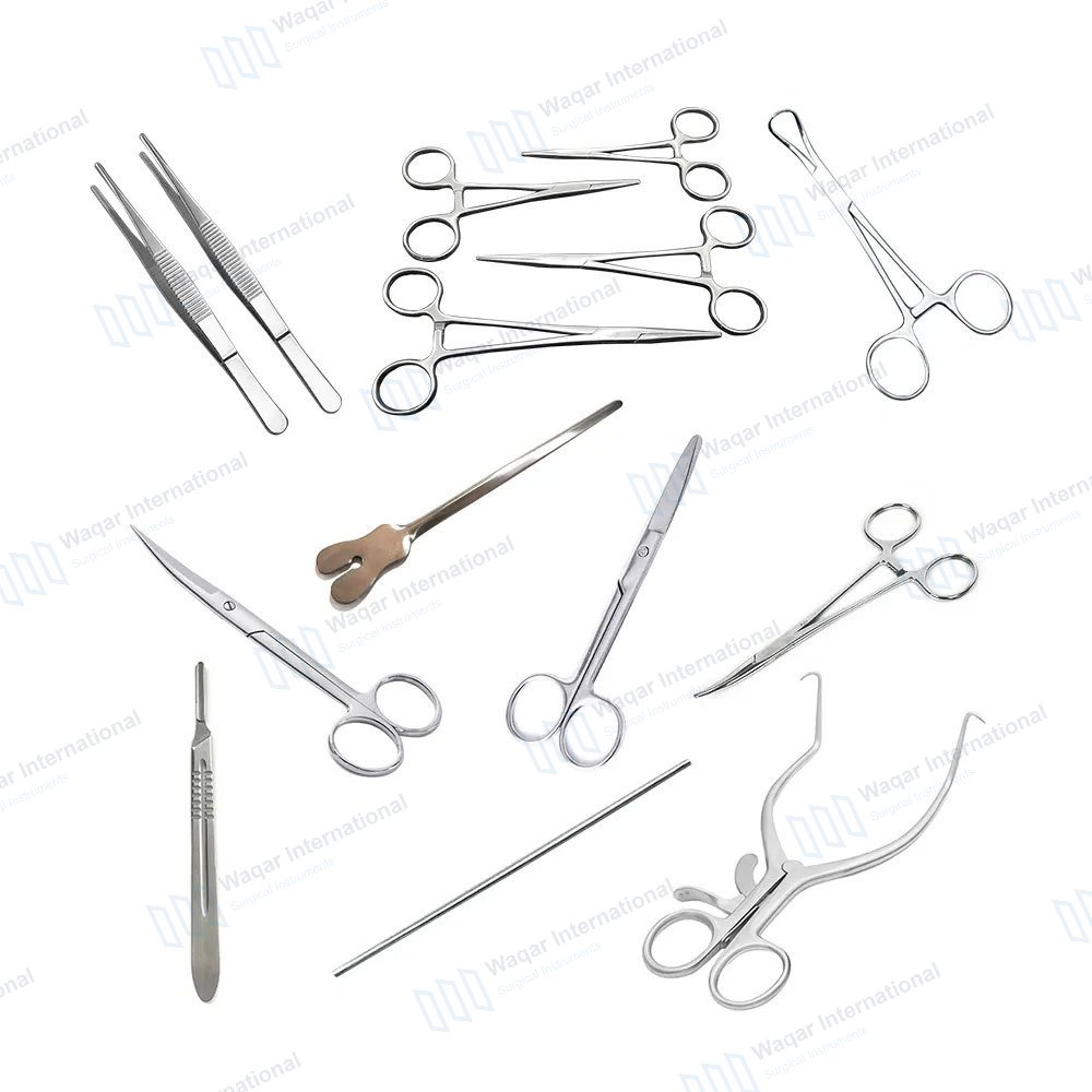 Hospital General Minor Surgery Instrument Set — surgical instruments manufactured by Waqar International, Sialkot