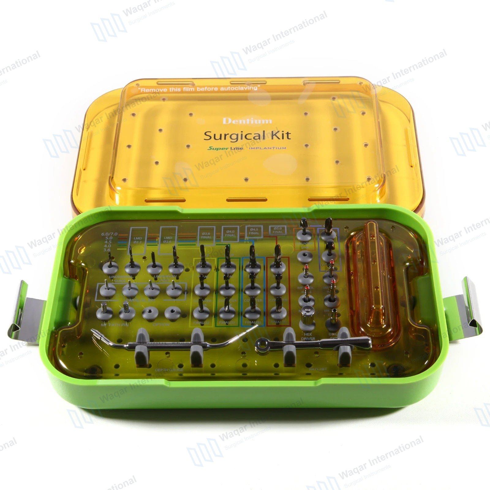 Implant Buddy Stainless Steel Dental Implant Case Kit — surgical instruments manufactured by Waqar International, Sialkot